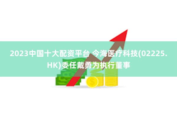 2023中国十大配资平台 今海医疗科技(02225.HK)委任戴勇为执行董事