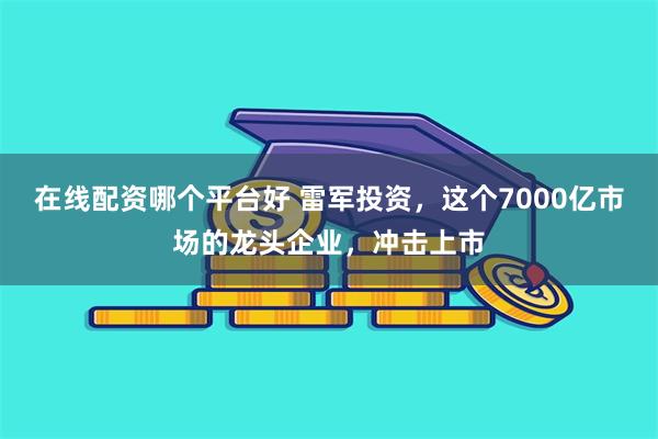 在线配资哪个平台好 雷军投资，这个7000亿市场的龙头企业，冲击上市