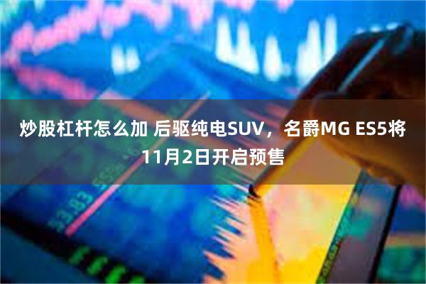 炒股杠杆怎么加 后驱纯电SUV，名爵MG ES5将11月2日开启预售