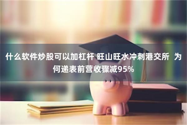 什么软件炒股可以加杠杆 旺山旺水冲刺港交所  为何递表前营收骤减95%